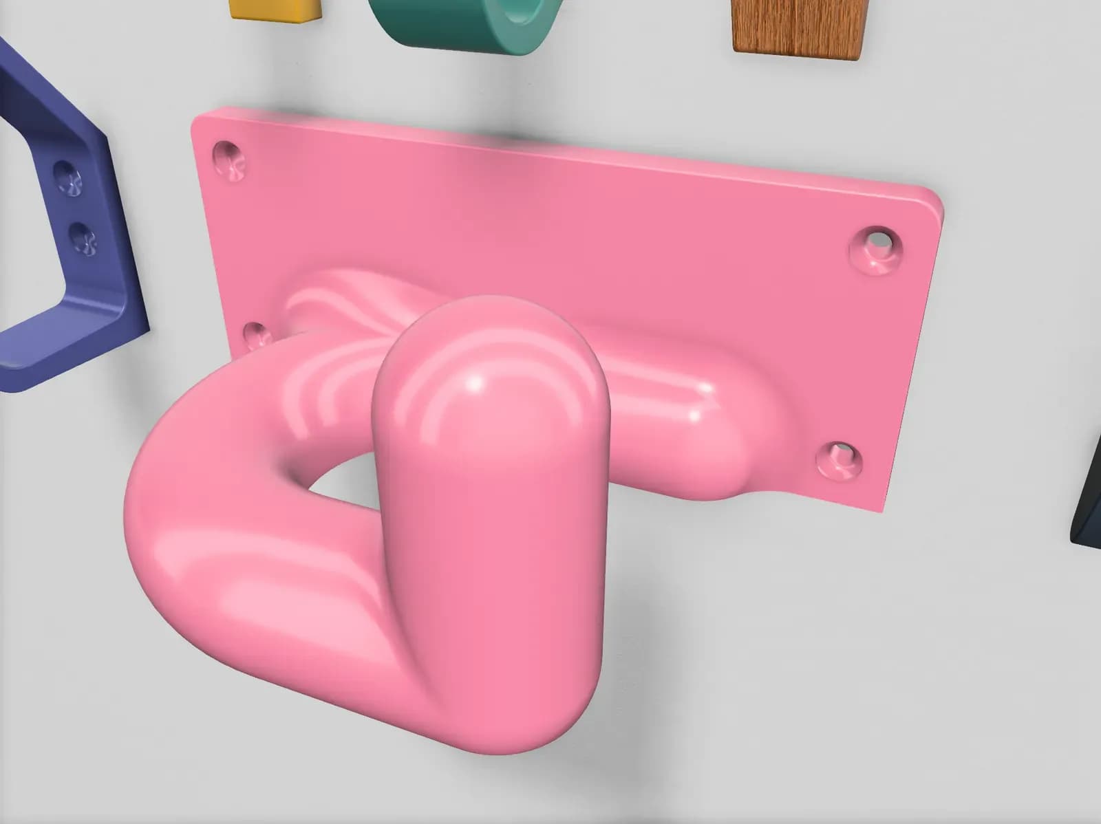 STL - Colgador de pared moderno
