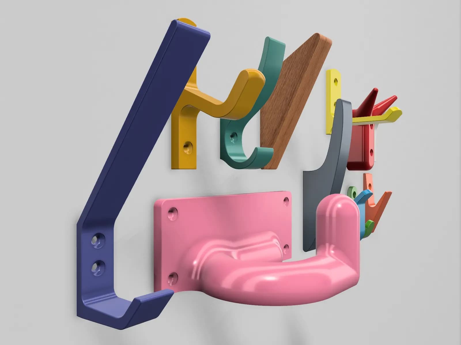 STL - Colgador de pared moderno
