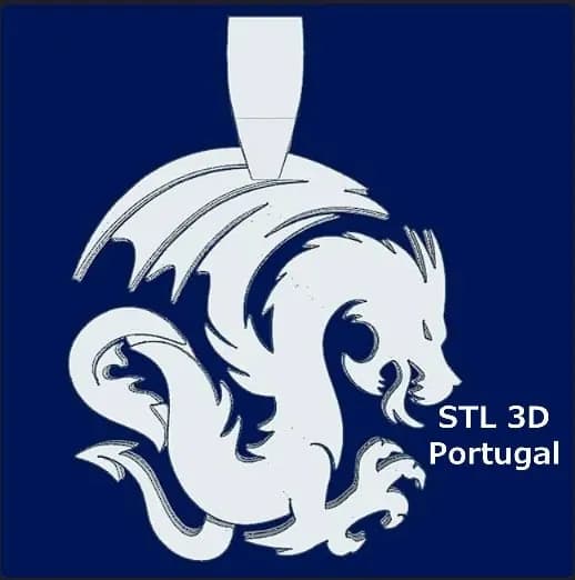 STL - Colgante de dragón