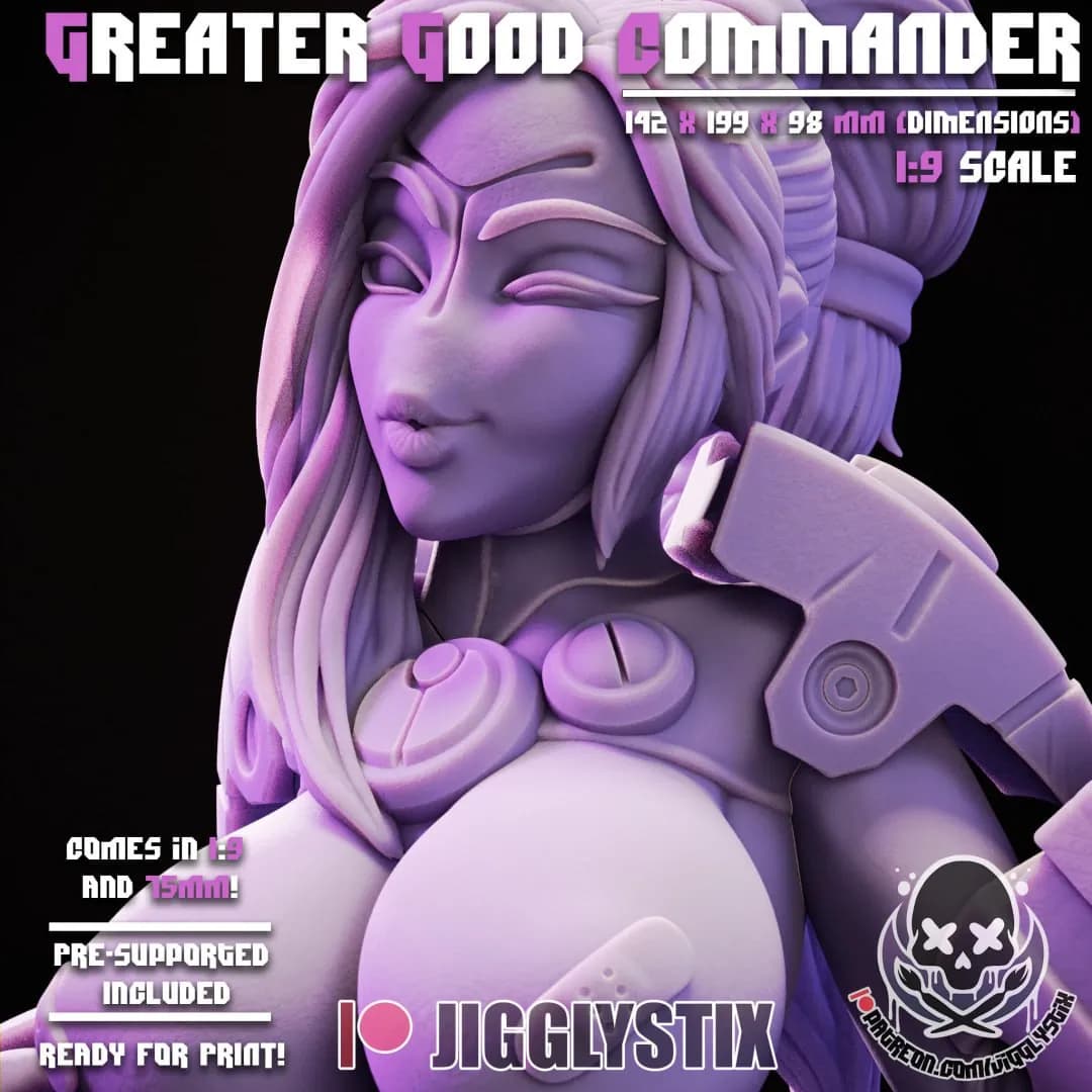 STL - Comandante Tau Waifu render 2
