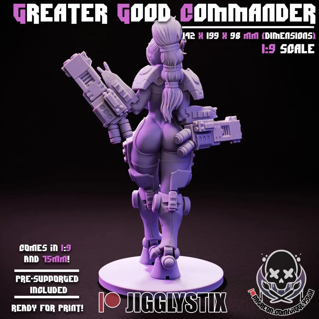 STL - Comandante Tau Waifu render 5