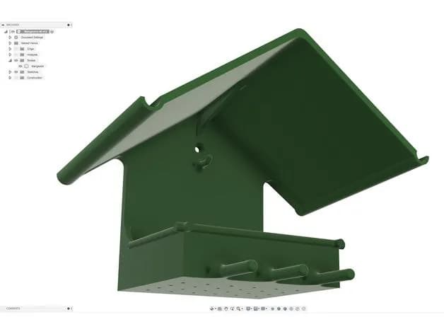 STL - Comedero de pájaros para colgar