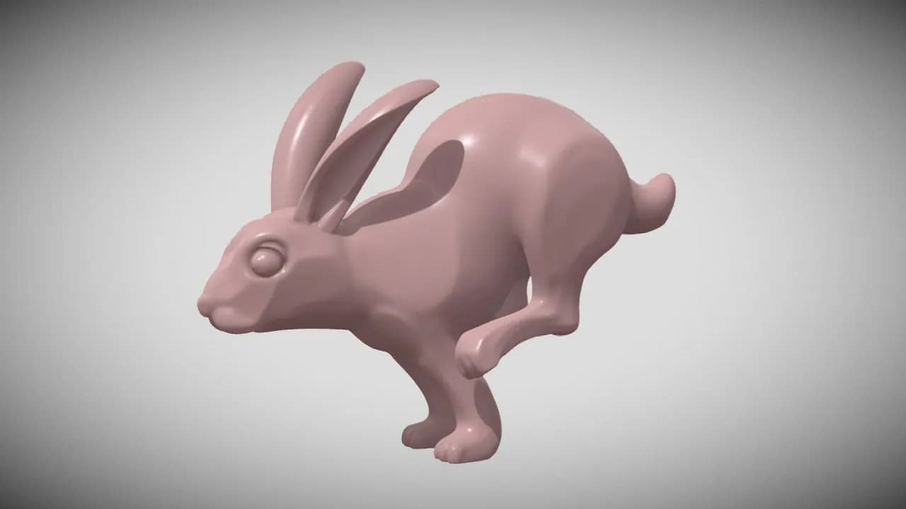 STL - Conejo Corriendo