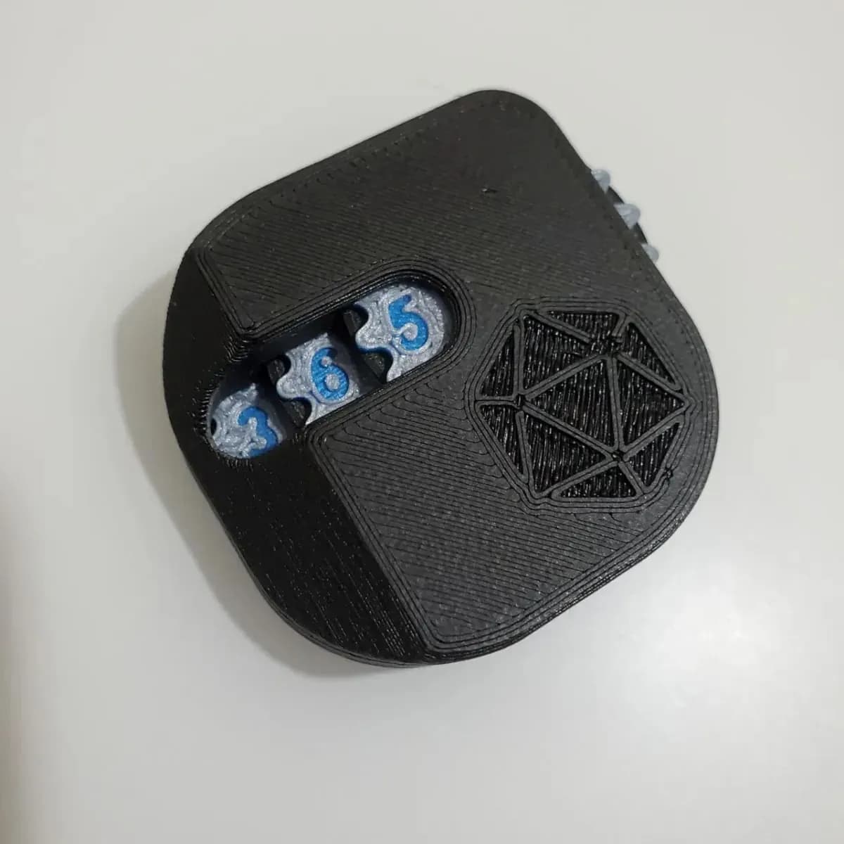 STL - Contador de Dados D20 render 2