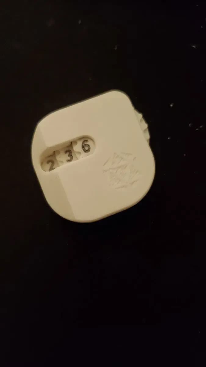 STL - Contador de Dados D20 render 3
