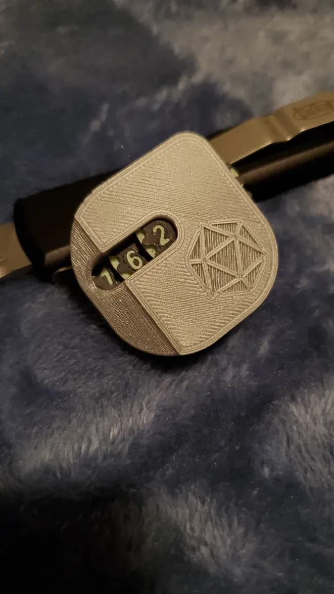 STL - Contador de Dados D20 render 4