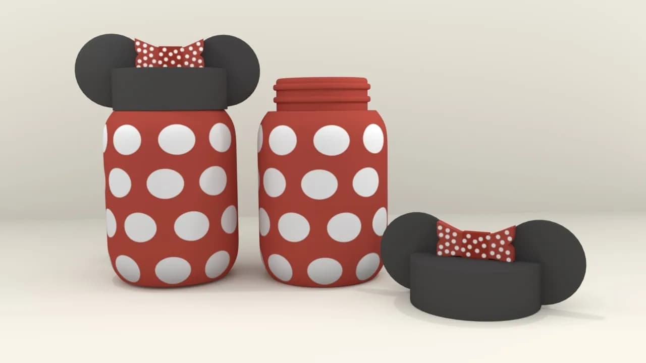 STL - Contenedor de dulces Minnie Mouse