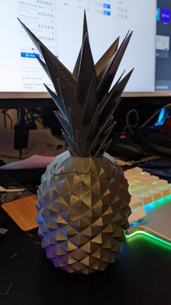STL - Contenedor de piña 3D