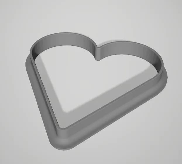 STL - cookie cutter heart