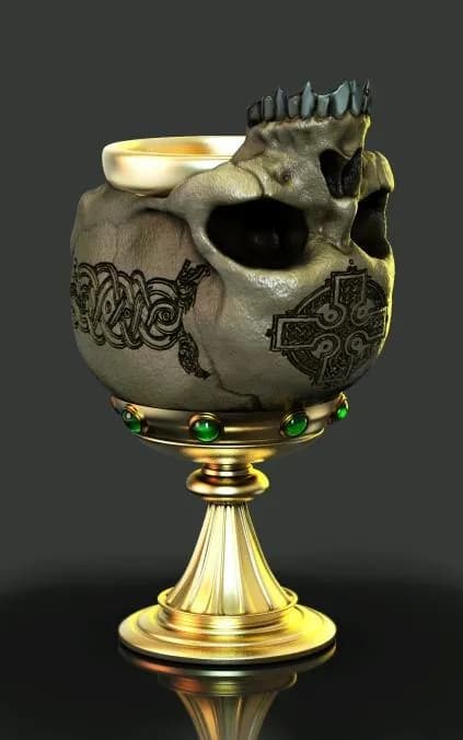 STL - Copa Cáliz de Calavera Celta