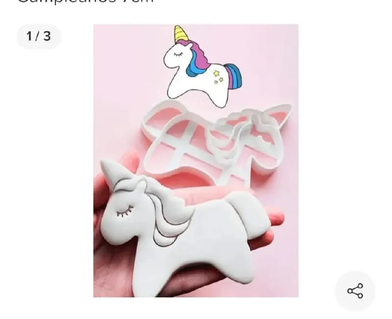 STL - Cortador de galletas de unicornio