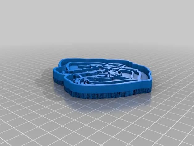 STL - Cortador de galletas Grinch render 4