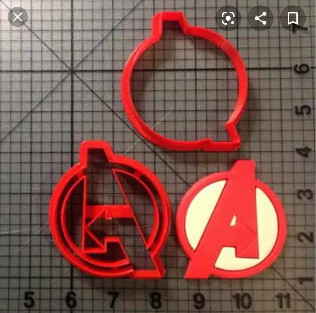 STL - Cortadores de galletas Avengers