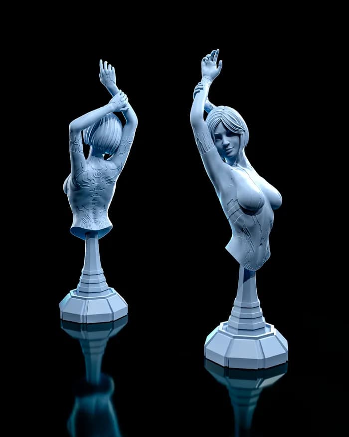 STL - Cortana de Halo render 4