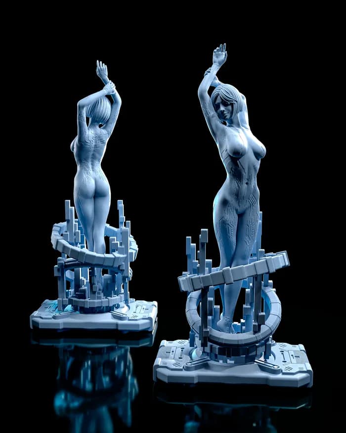 STL - Cortana de Halo render 5