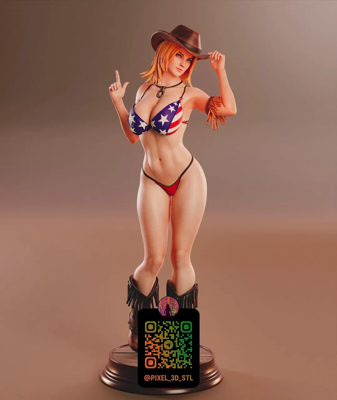 STL - Cowgirl Americana Bikini