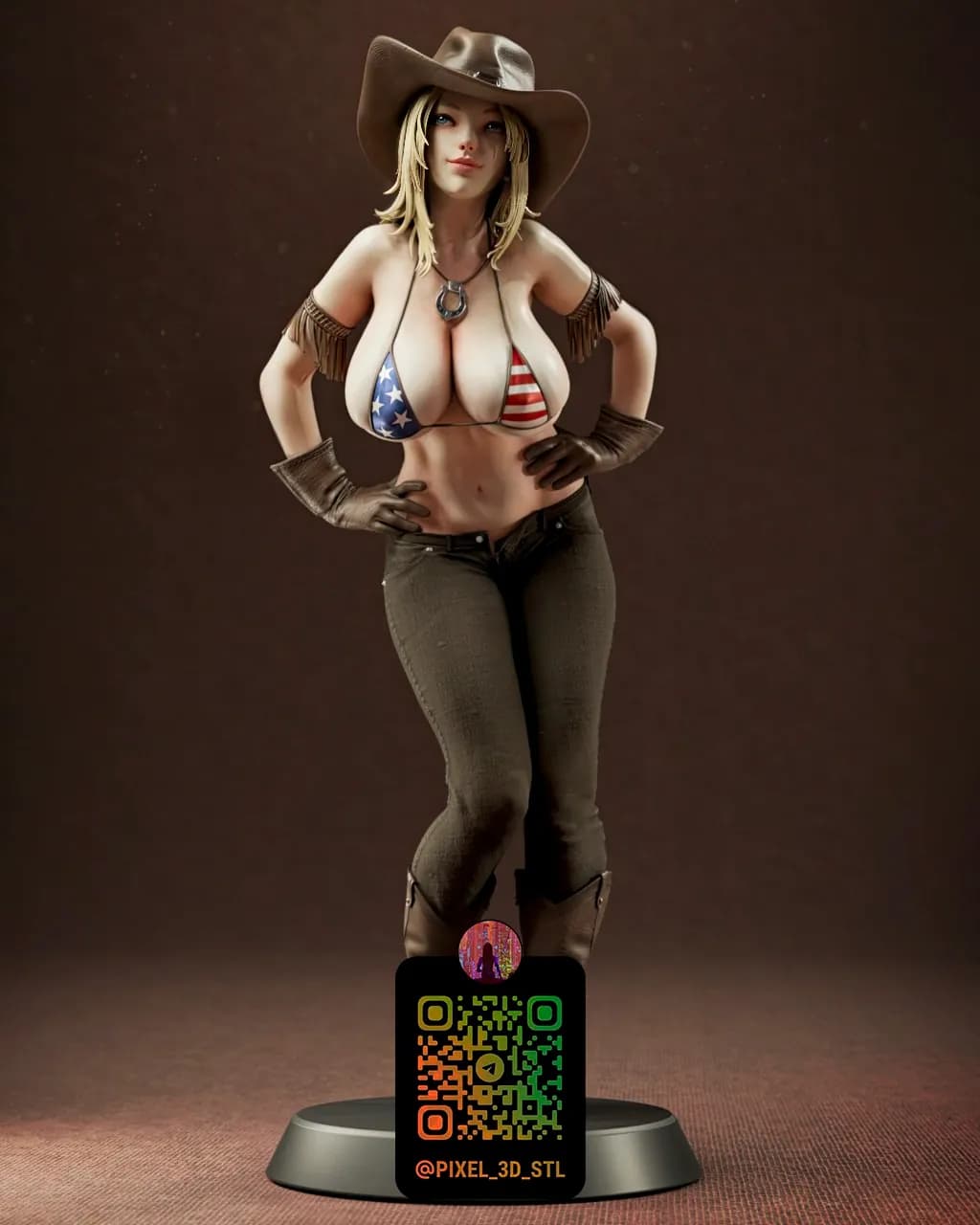 STL - Cowgirl Americana Estilo Pin up
