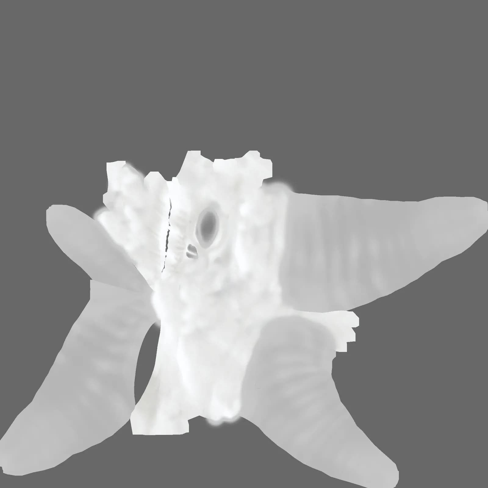 STL - Cráneo de Demonio Low Poly render 3