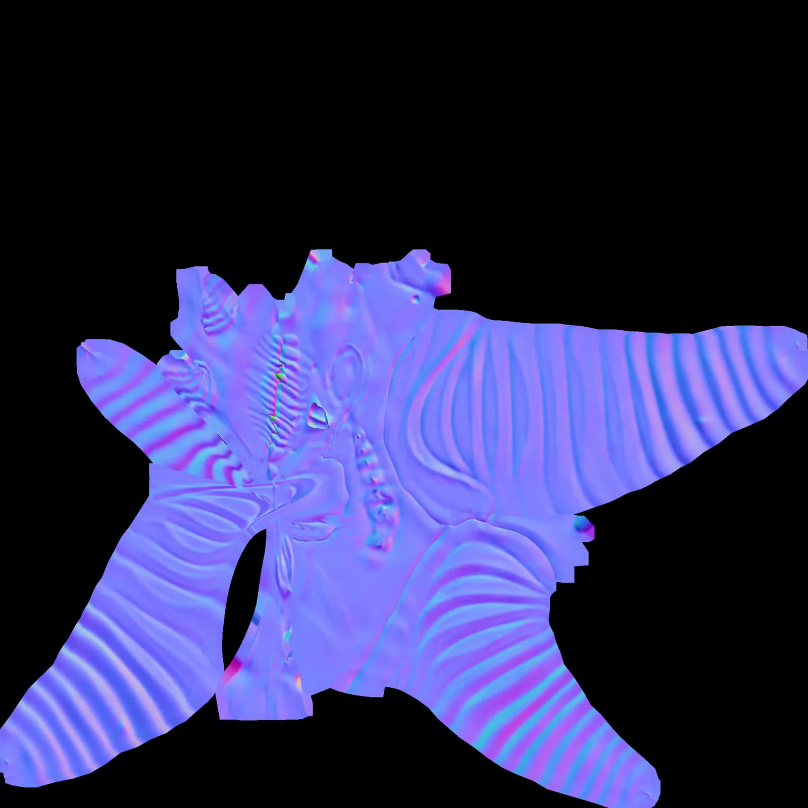 STL - Cráneo de Demonio Low Poly render 4