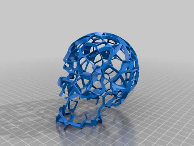 STL - Cráneo Decorativo render 2