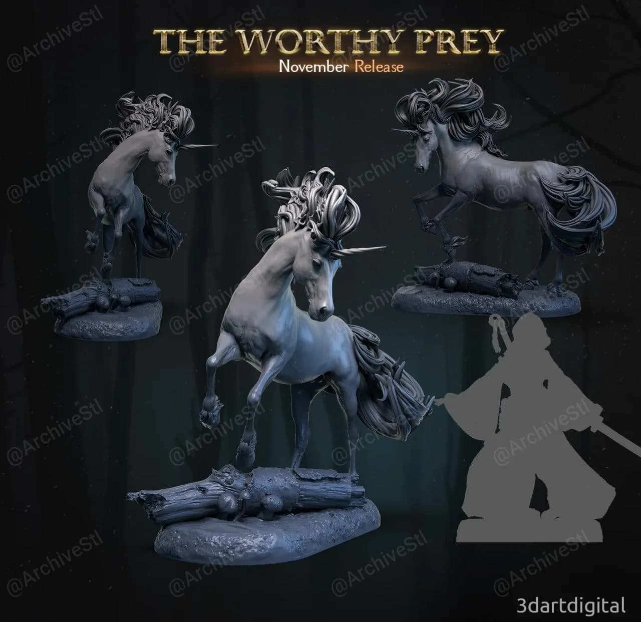 STL - Criaturas Mitologicas Legendarias render 3