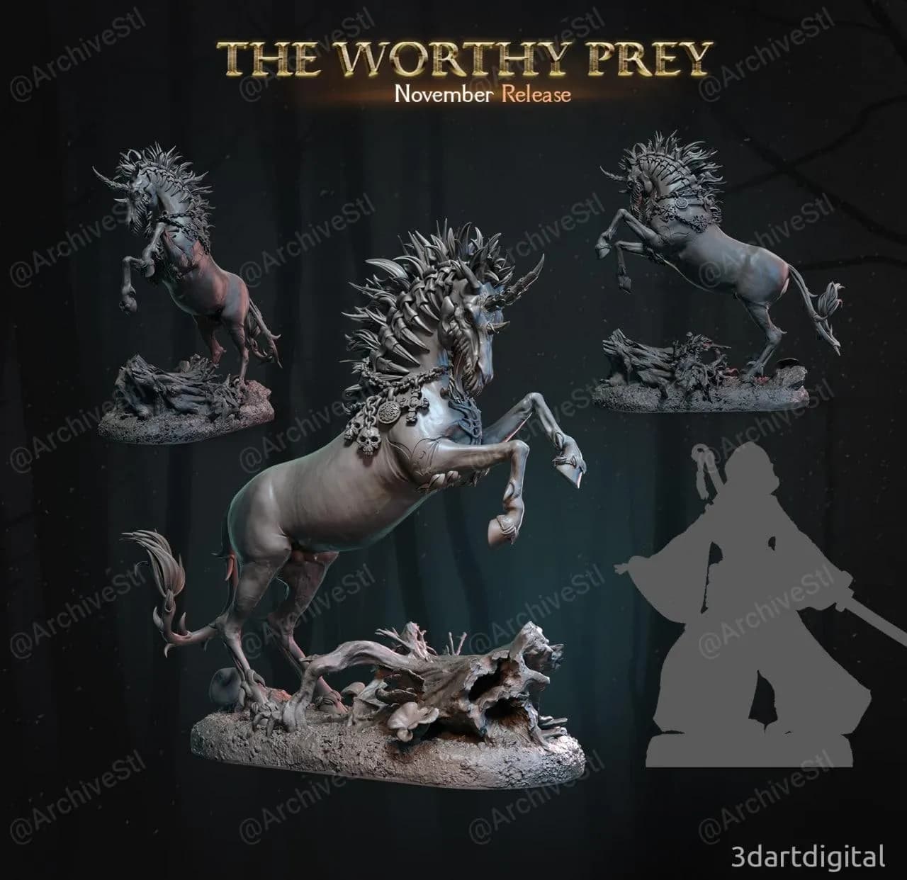 STL - Criaturas Mitologicas Legendarias render 4