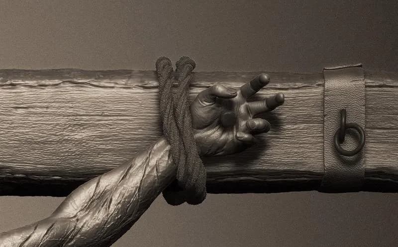 STL - Cristo crucificado render 2