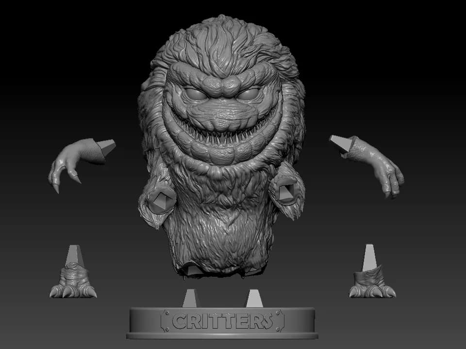 STL - Critter figura render 3