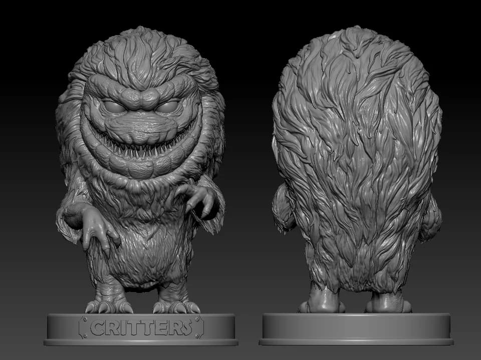 STL - Critter figura render 4
