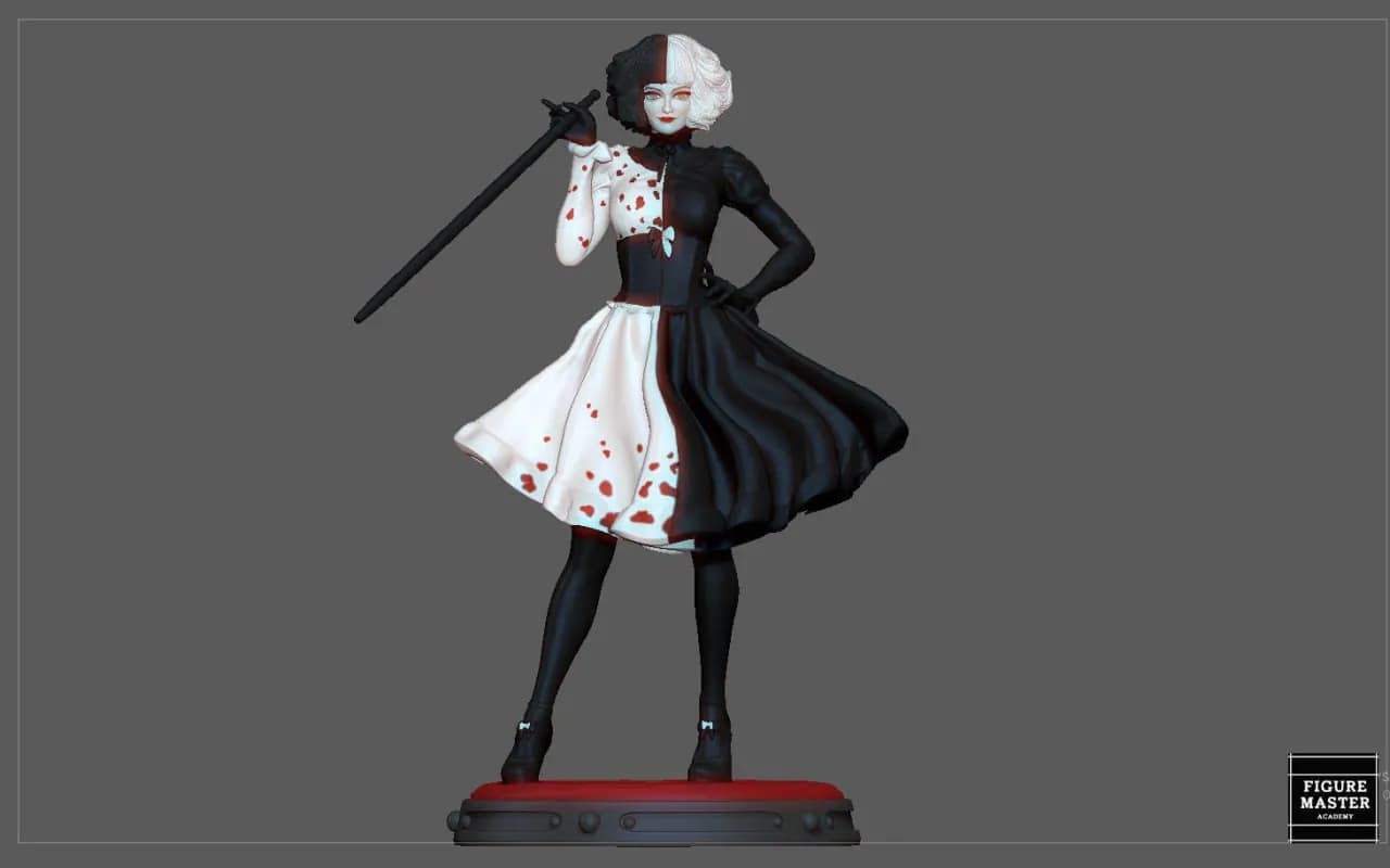 STL - Cruella De Vil con varita