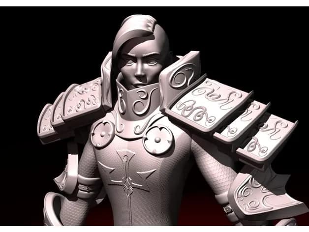 STL - Cruzada Johanna Diablo 3 render 2