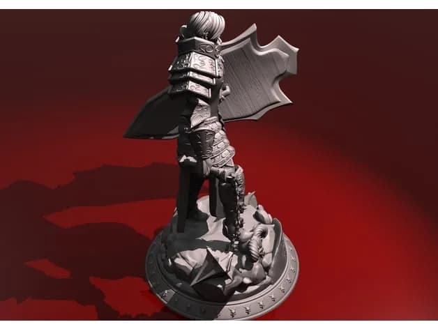 STL - Cruzada Johanna Diablo 3 render 4