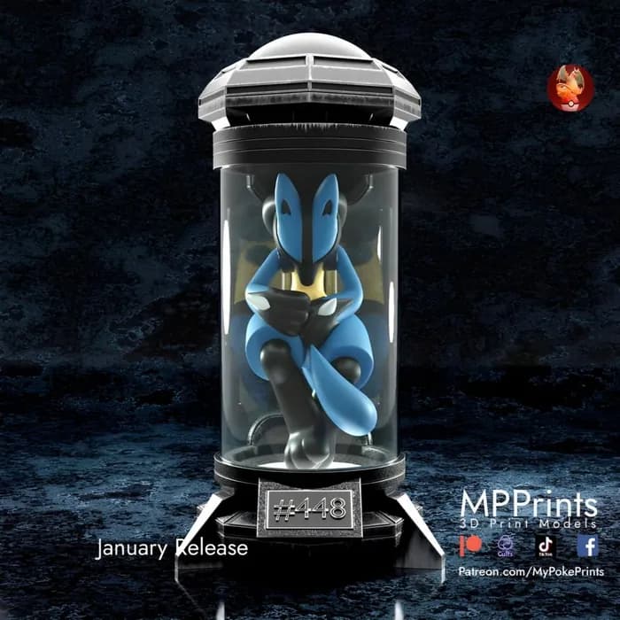 STL - cryo lucario render 3