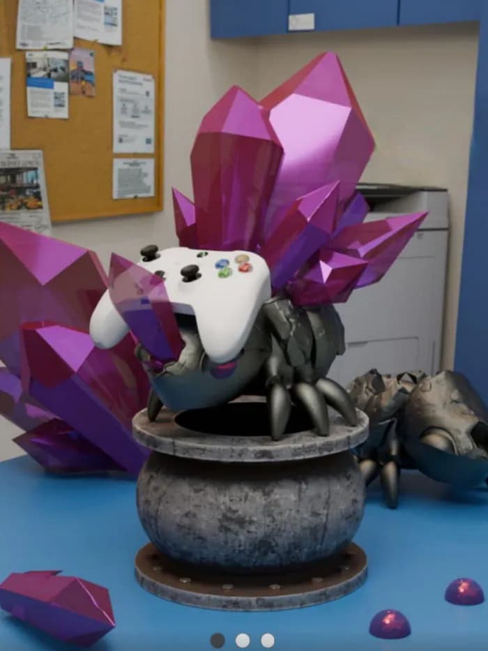 STL - crystal bug controller stand