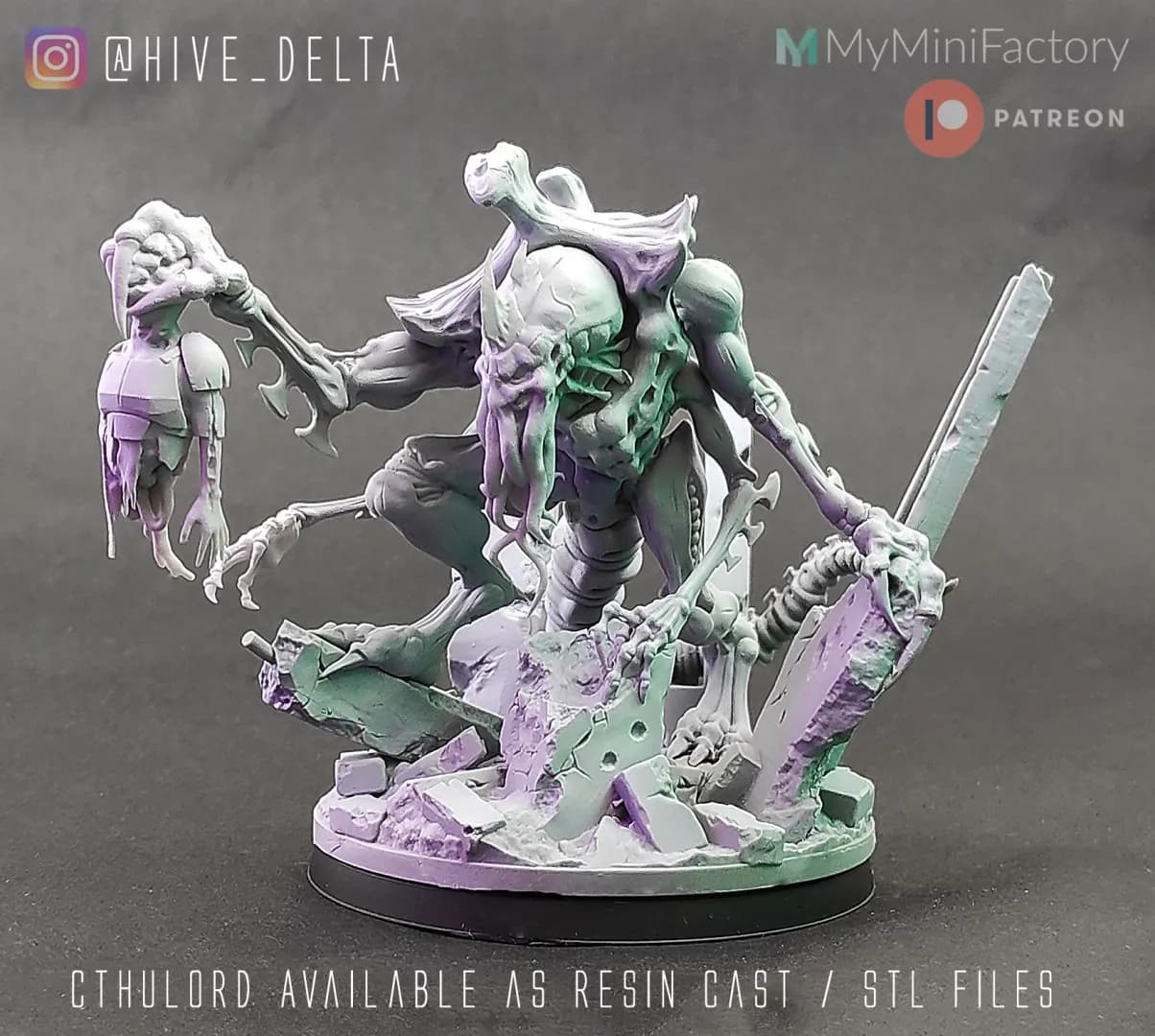 STL - Cthulord figura terror cósmico