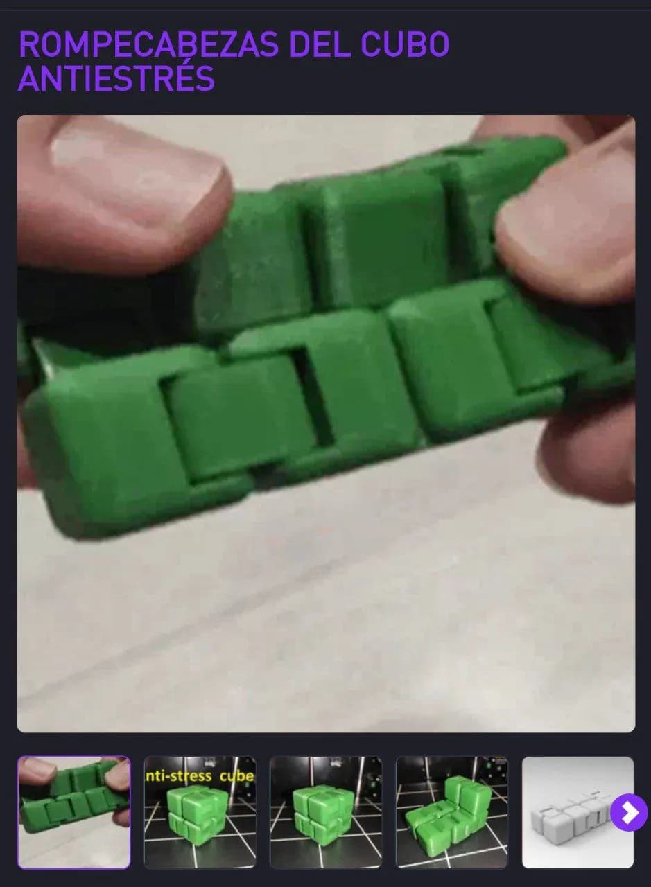 STL - Cubo antiestrés modular