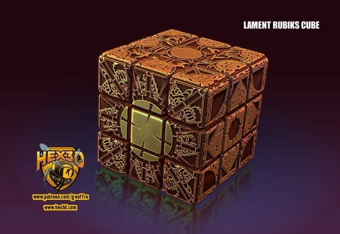 STL - Cubo de Rubik Lament render 2