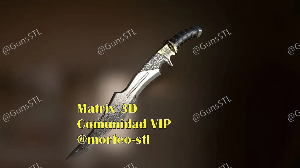 STL - Cuchillo de caza Haunting