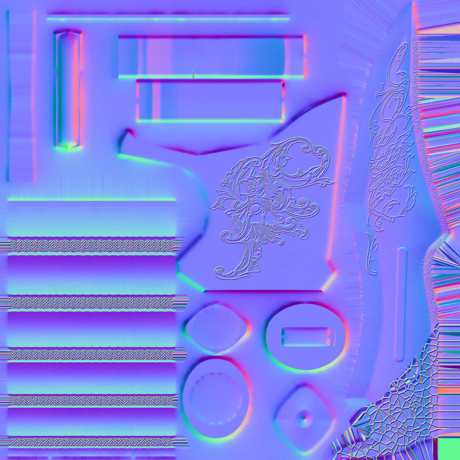 STL - Cuchillo de caza Haunting render 4