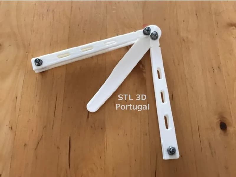 STL - Cuchillo de mariposa balisong
