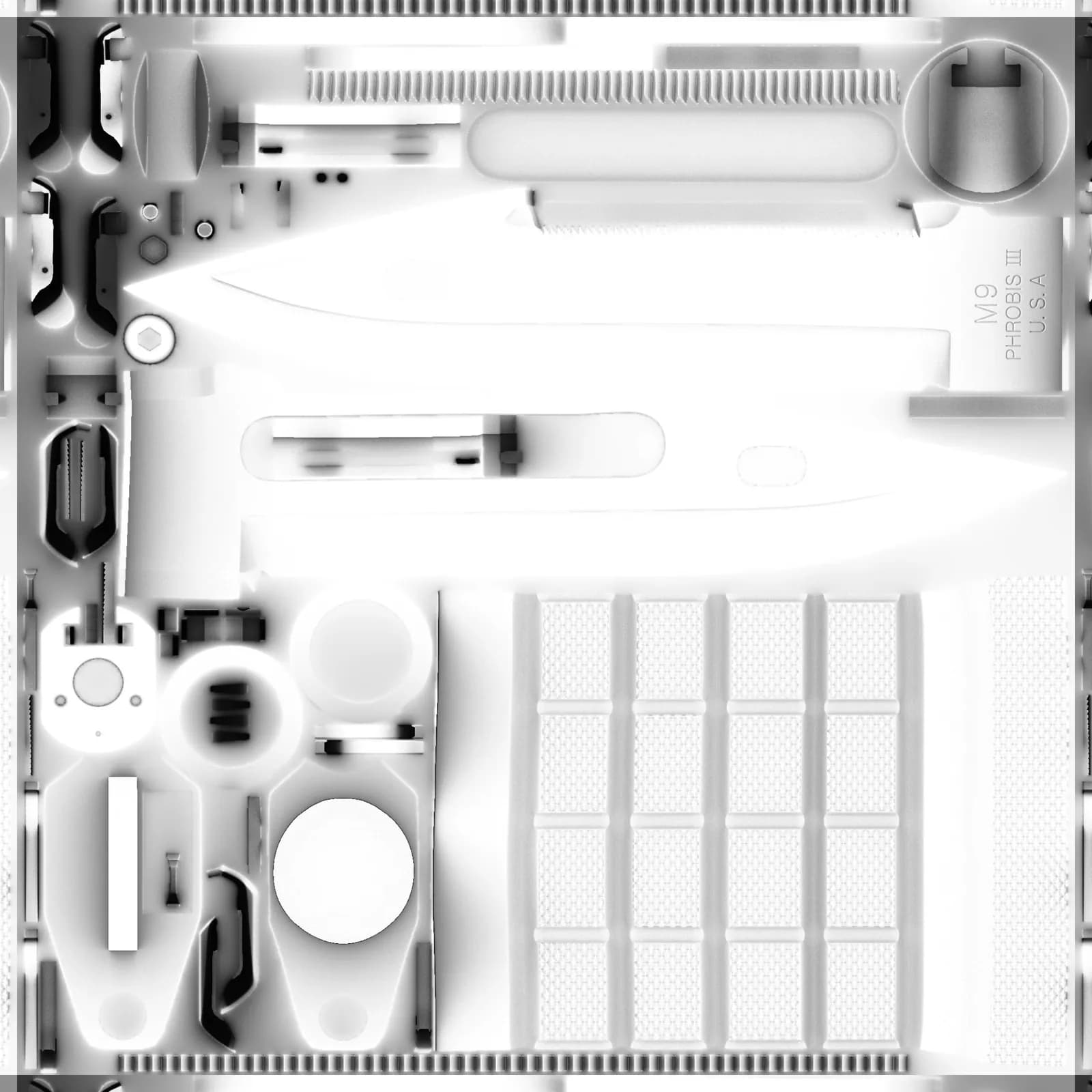 STL - Cuchillo táctico M9 con funda