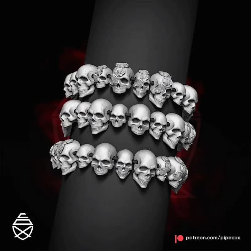 STL - Cuentas de calavera