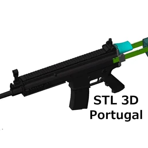 STL - Culatas Airsoft Scar PDW