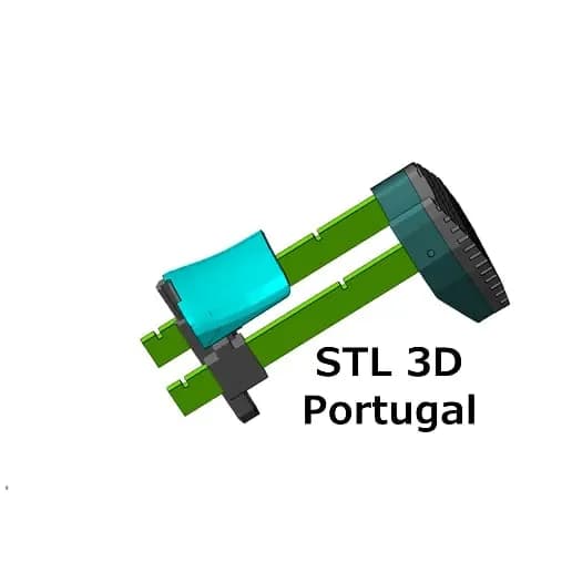 STL - Culatas Airsoft Scar PDW render 3