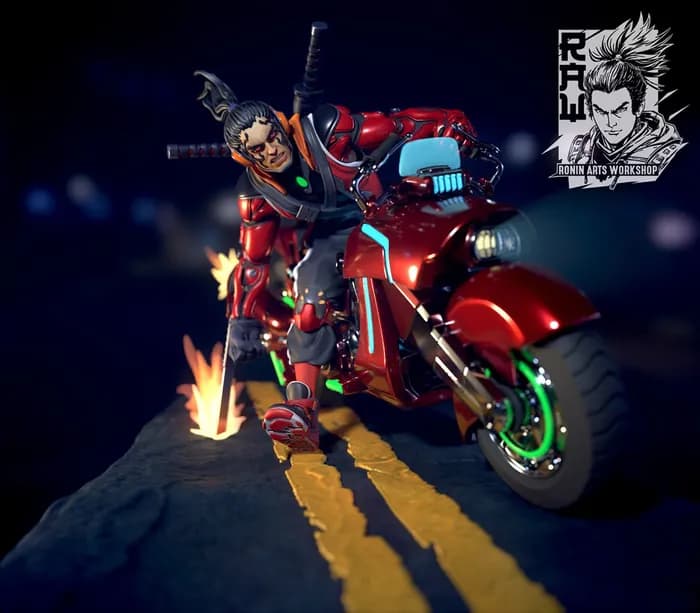 STL - cyberpunk bikertakeshi