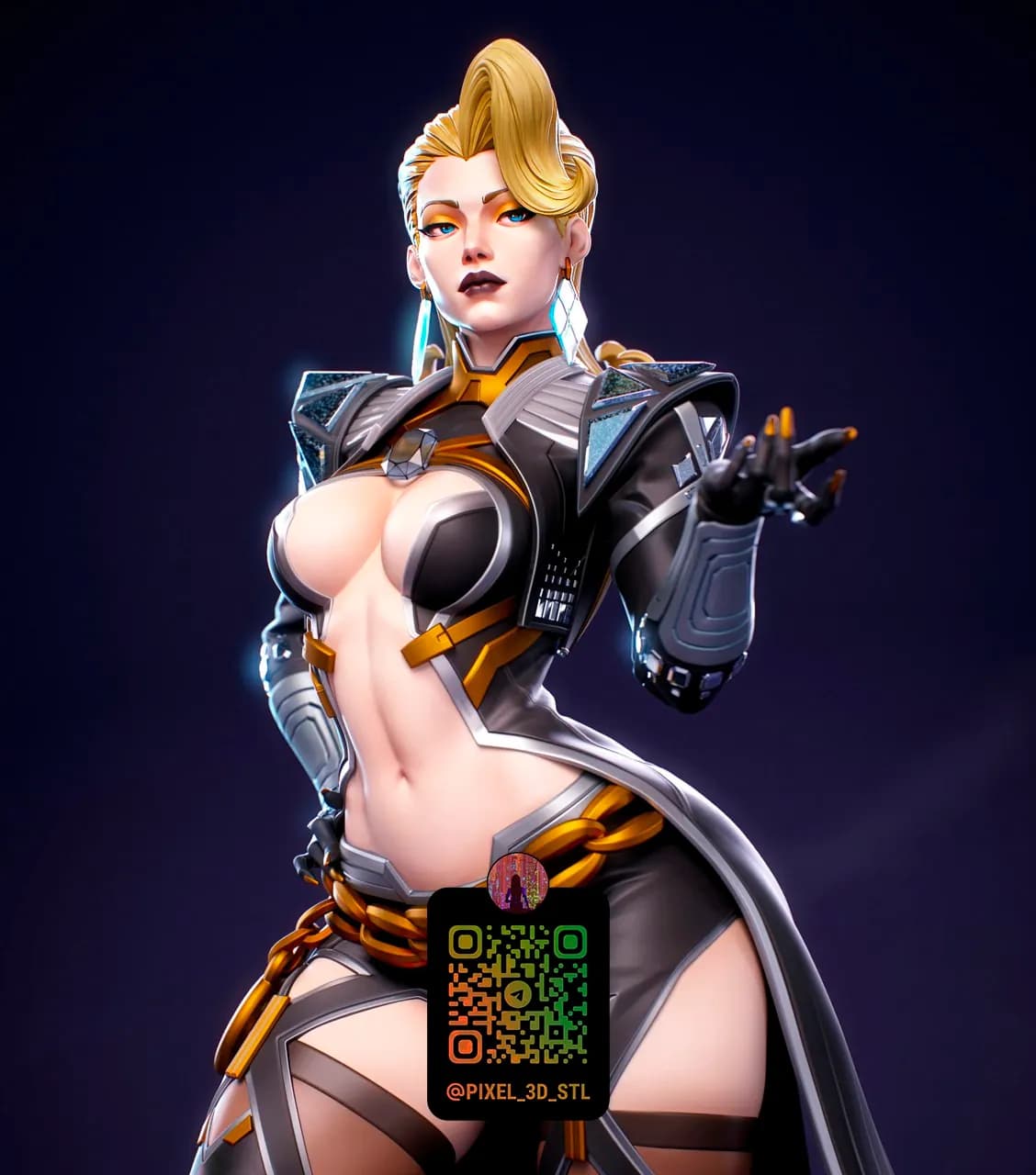 STL - Cyberpunk Femme Fatale Sci Fi
