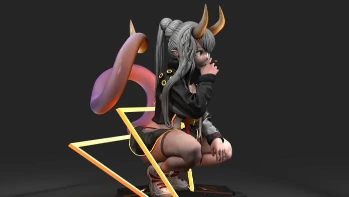 STL - cyberpunkdemond render 2