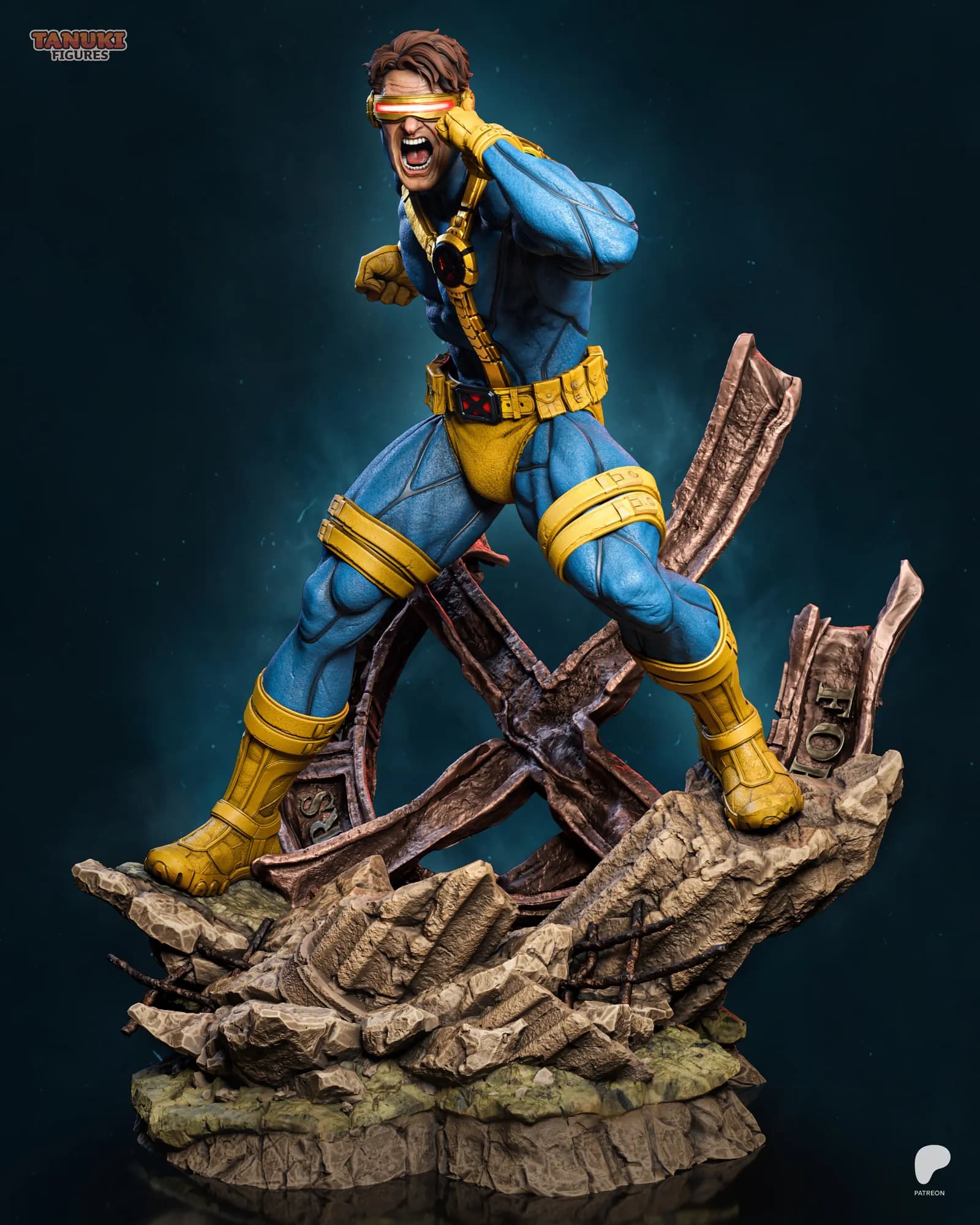 STL - Cyclops de los X Men render 3