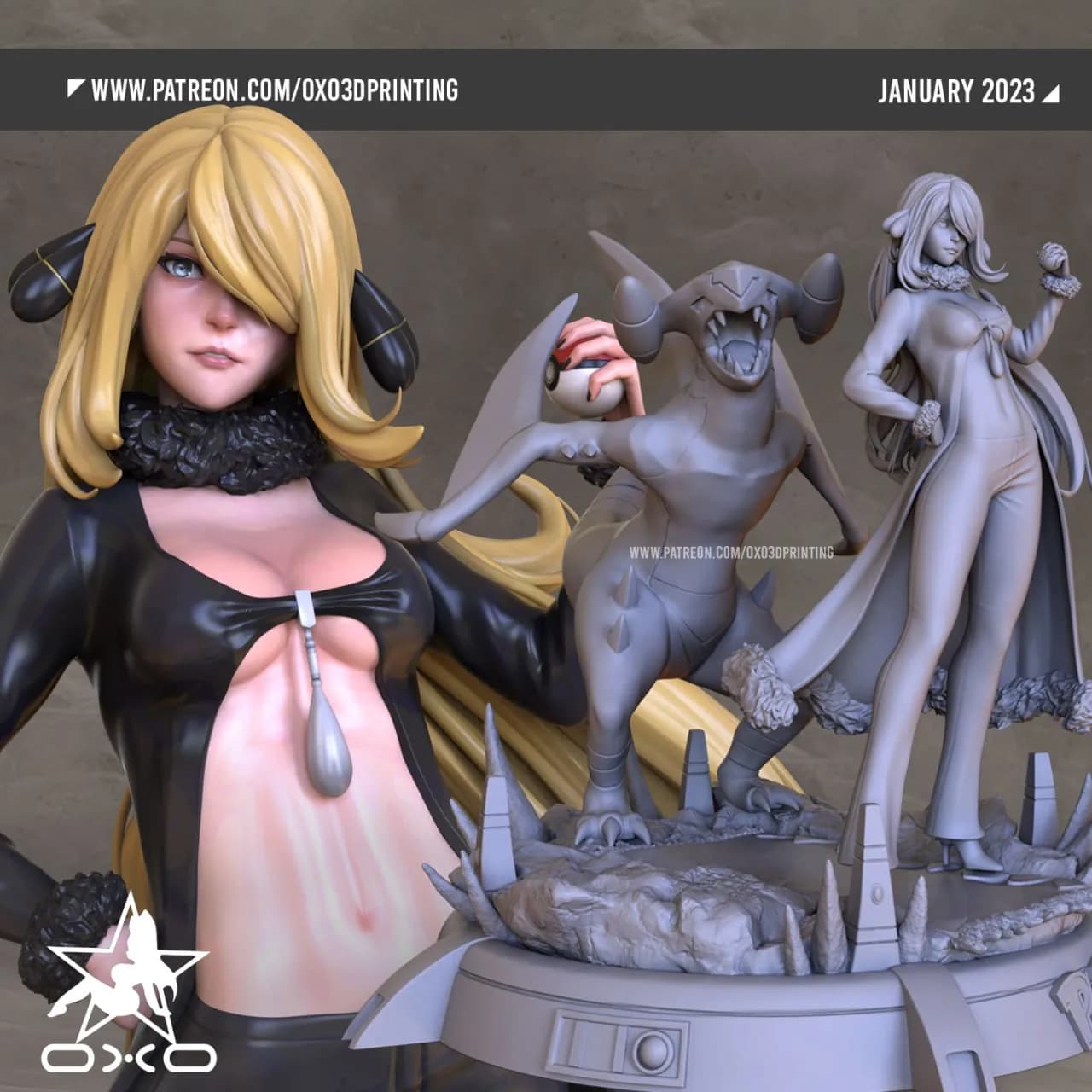STL - Cynthia y Garchomp