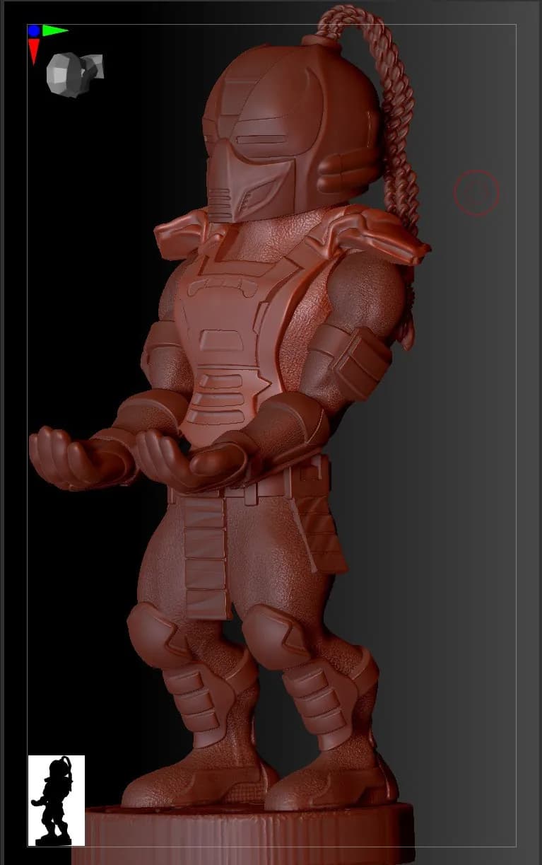STL - Cyrax Robot Mortal Kombat render 2